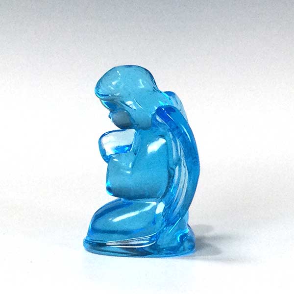 Praying Angel in Aqua Glass - Image 3